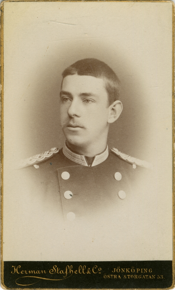 Porträtt av Claes Gustaf von Feilitzen, officer vid Livgrenadjärregemente.