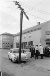 Fotoserie av fotograf Ole Zahl Mölö. Bilde 1. Trafikkulykke 