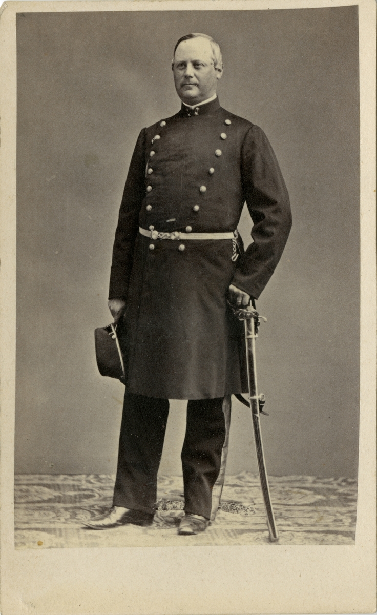 Porträtt av Gustaf Samuel Ekeroth, officer vid Upplands regemente I 8.