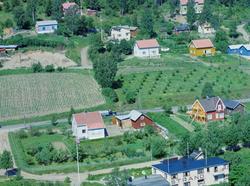 Flyfoto, Lillehammer, Vingnes med "Heimly", Birivegen 100 mi