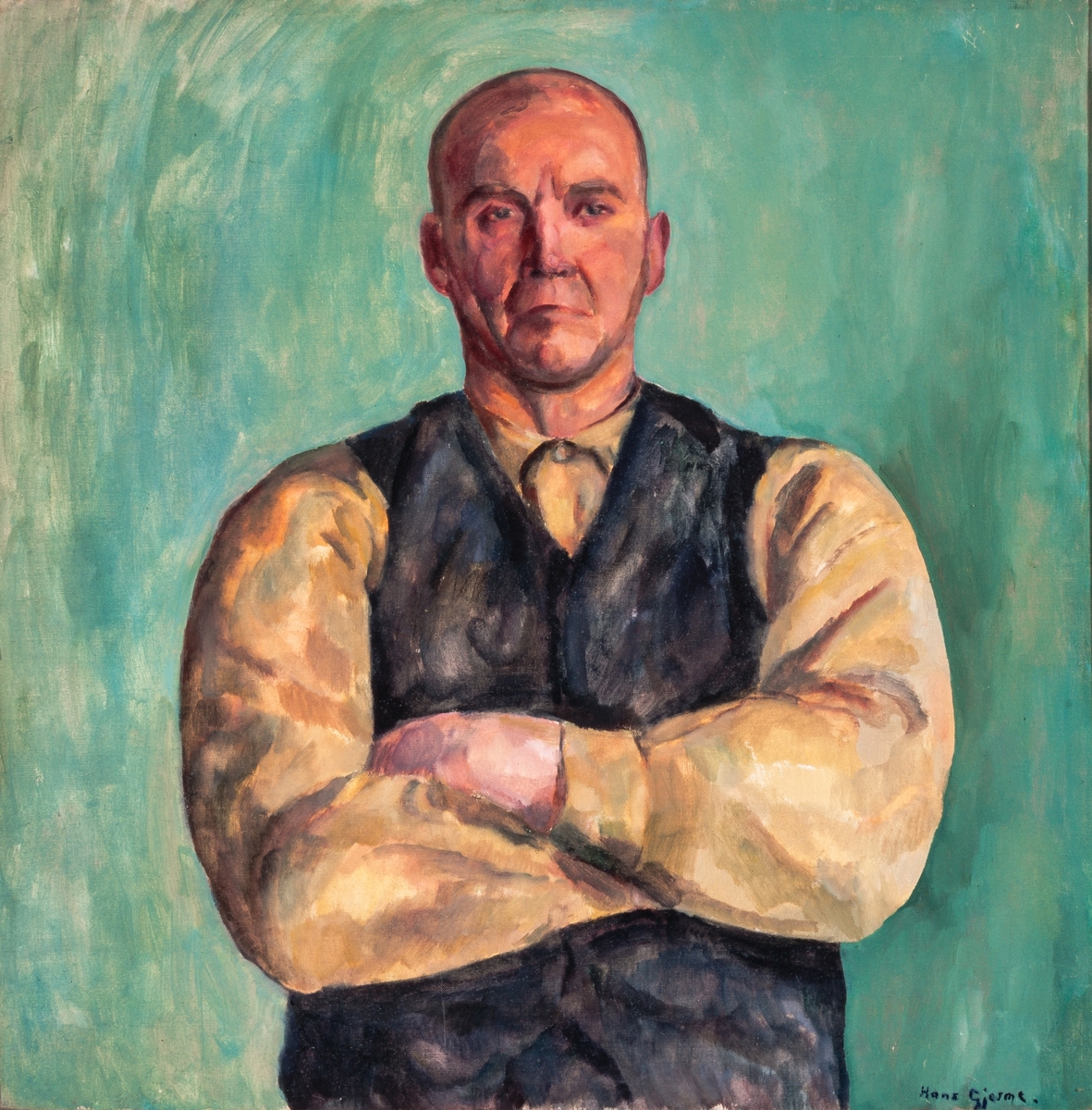 Brystbilde, portrett av sambygdingen Anders Stensen