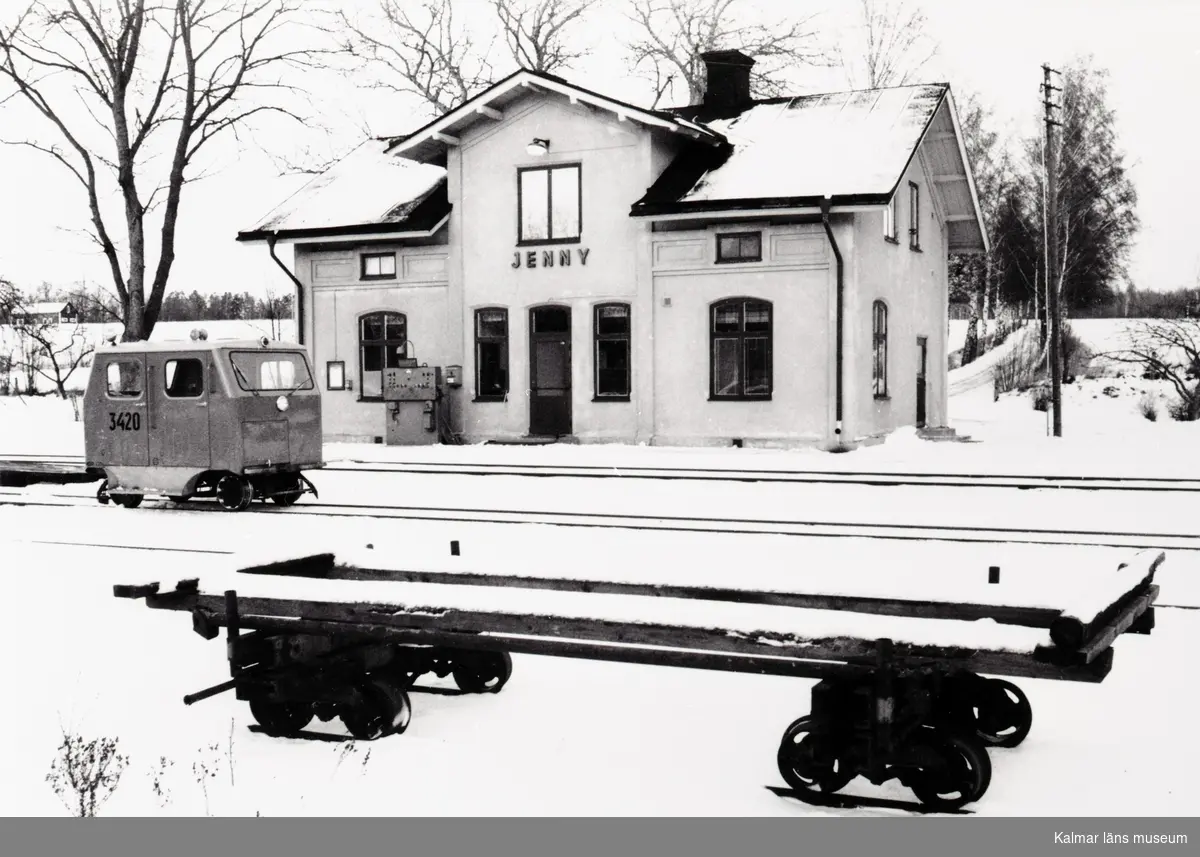 Stationshuset i Jenny strax utanför Västervik.