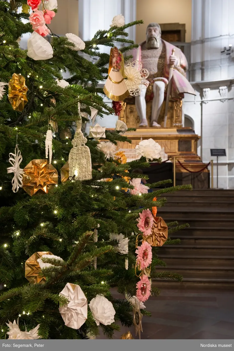 Julgran juldekoration Nordiska museet 2015