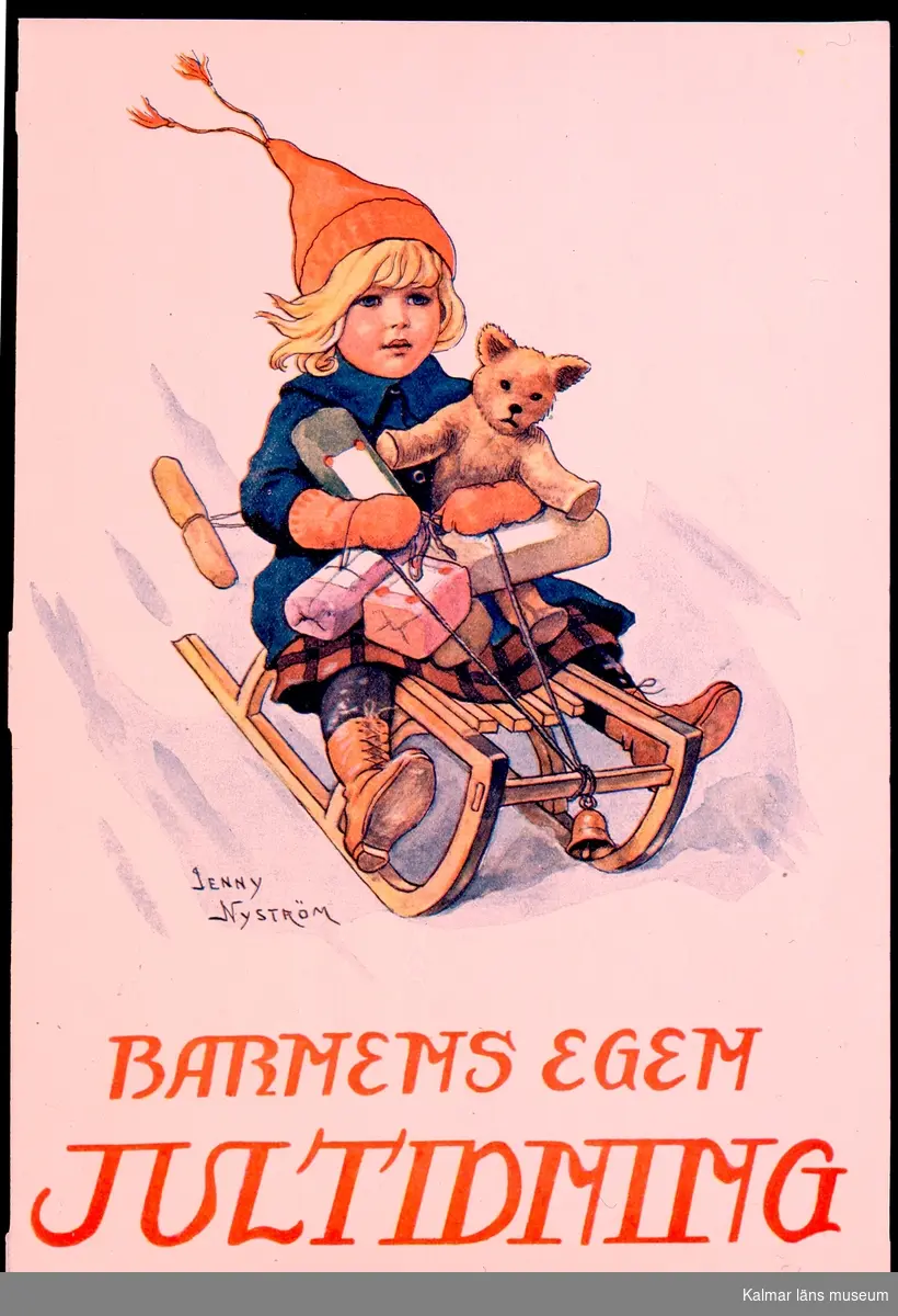 Jenny Nyströms illustration till Barnens egen jultidning.