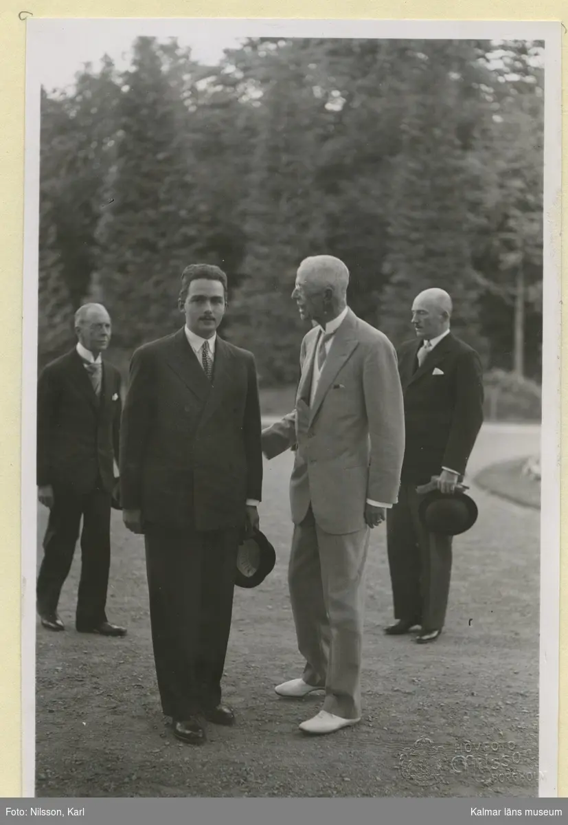 Ärkehertig Otto von Habsburgs ankomst till Solliden vid en visit hos kung Gustaf V.