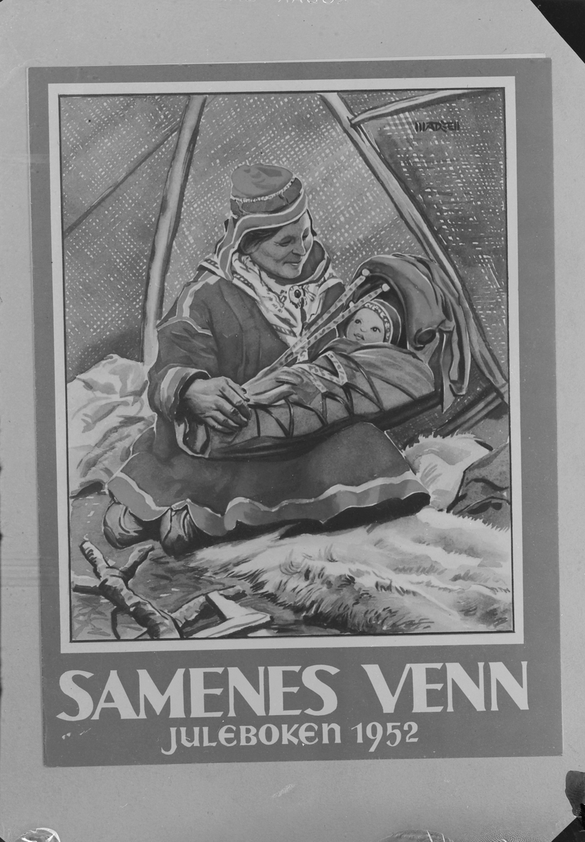 Forsiden på "Samenes Venn" juleboken 1952