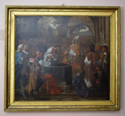 Bibelsk scene [Oljemaleri]