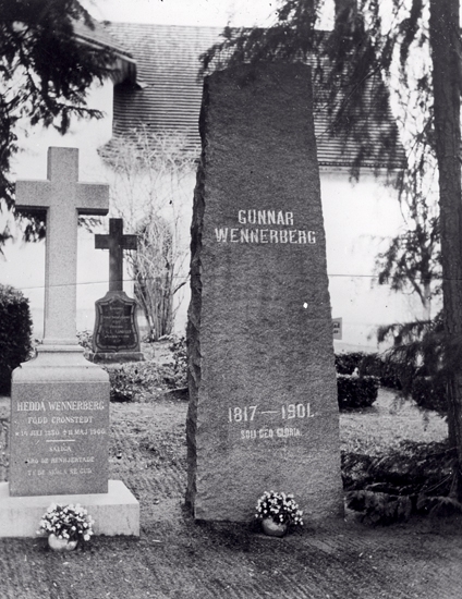 Gunnar Wennerbergs grav på Odensvi kyrkogård.