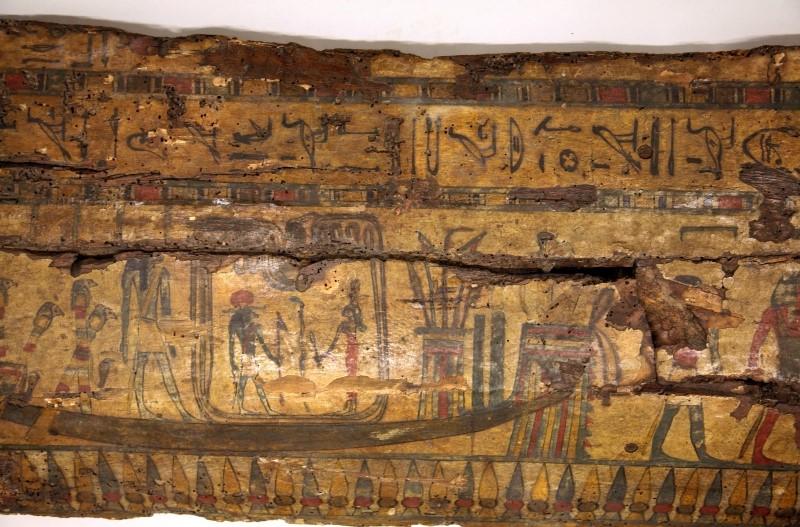 Utsnitt av sarkofaglokket fra Egypt