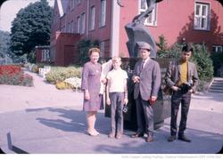 Ved utvandrermonumentet ved Breiavatnet i Stavanger