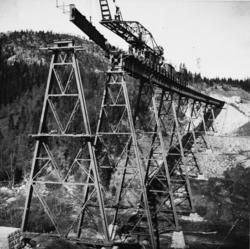 Trolldalen viadukt, montering av spenn 7