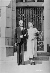 Bryllupsbilde, personer, klær.