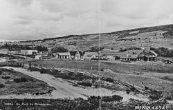 Postkort, oversikt over Dalsbygda sentrum.