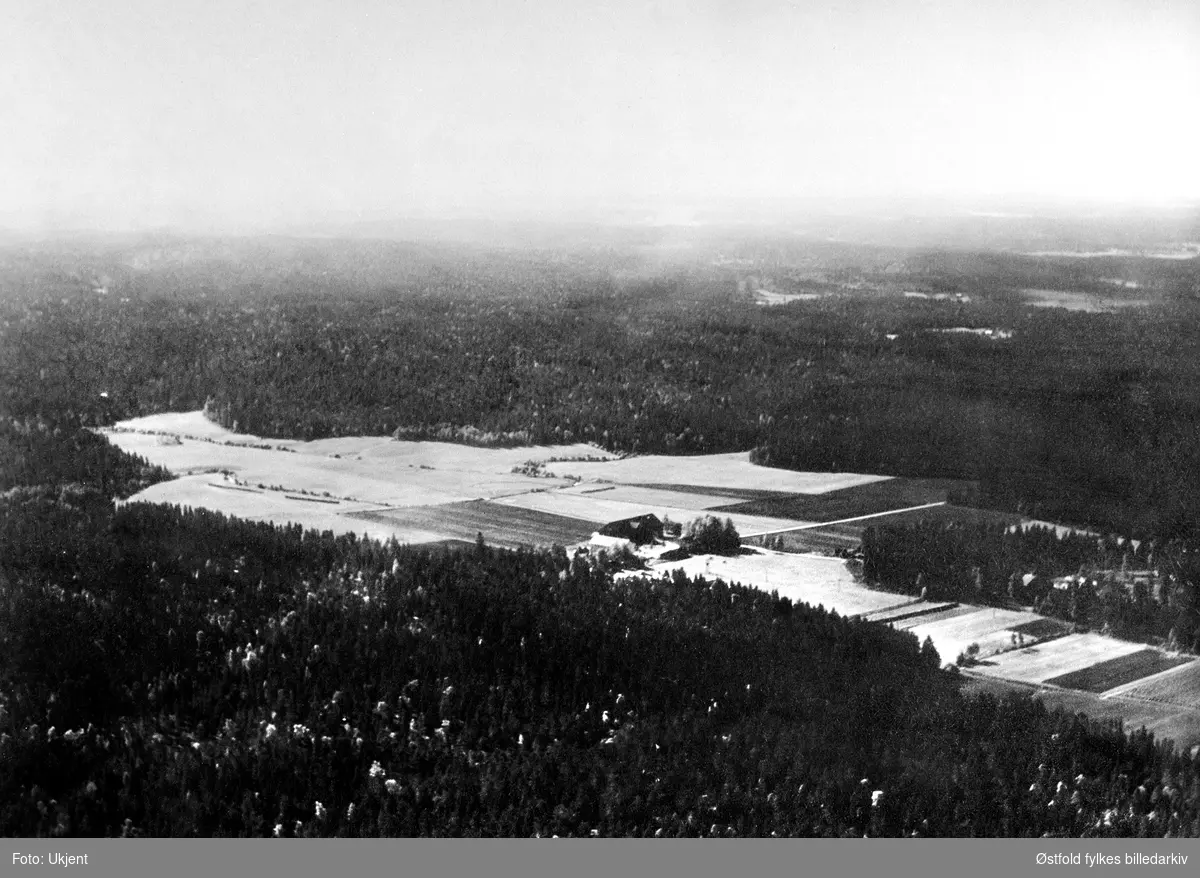 Flyfoto av fra Spydeberg.