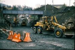 Fotografier fra byggeprosessen til Teknisk museums bygg på K