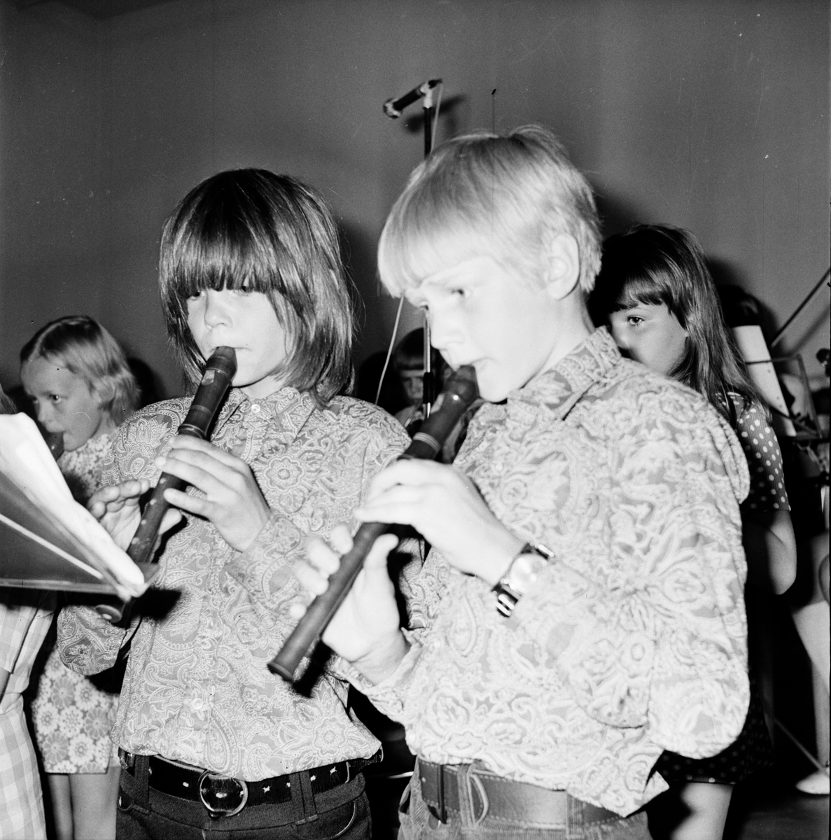 Musikavslutning i centralskolan.
Vårterminen 1972