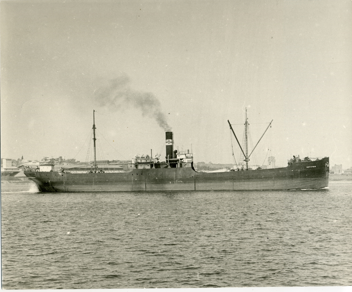 Lastfartyget ss Gottfrid ägt av Firma Gustaf Erikson 1937 - 1953
