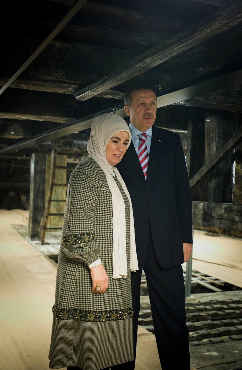 Turkiets premiärminister Tayyip Erdogan besöker Vasamuseet