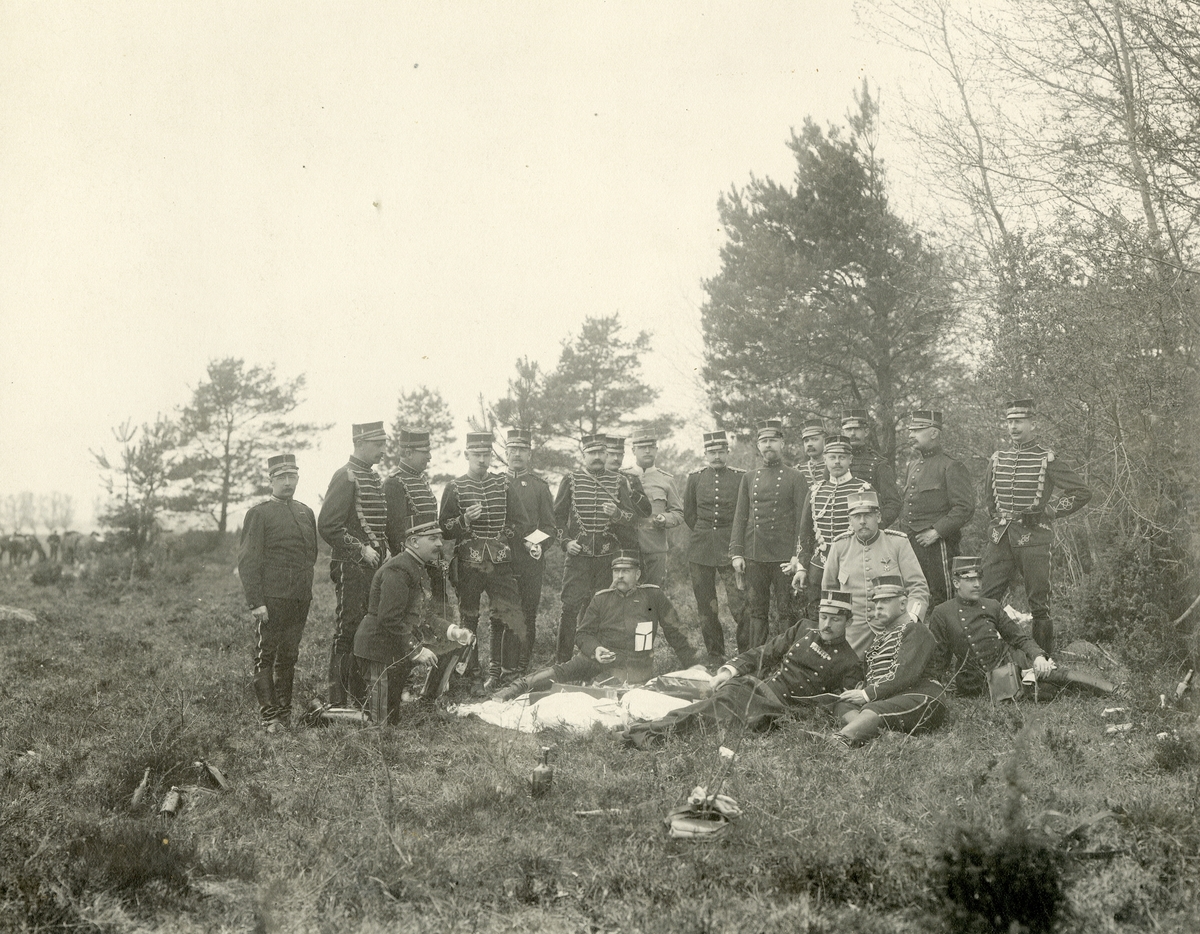 Kavalleriets fältövningar i Kristianstads län maj 1899.