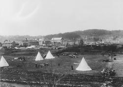 Etter bybrannen i Levanger 1896.