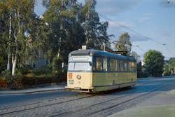 Trikk på linje 3 til Jernbanestasjonen, her i Magnus den God