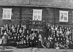 Gruppebilder, bryllupet til Kristen og Sina Aalborg, født Ha