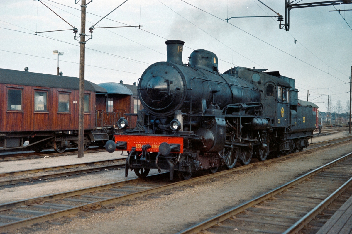 Statens Järnvagars damplokomotiv type B nr. 1314. Lokomotivet skal benyttes i veterantog til Norge.