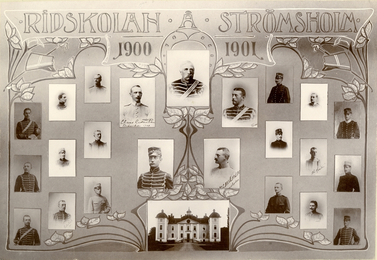 Ridskolan på Strömsholm 1900-1901.