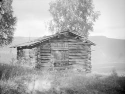 Liten utlåve i tømmer og skifettak.