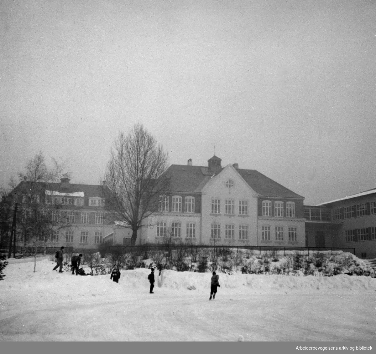 Tåsen skole. Januar 1953