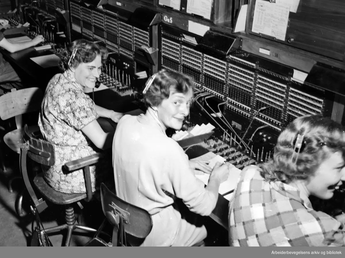 Telegrafen. Bergen radiolink. September 1954