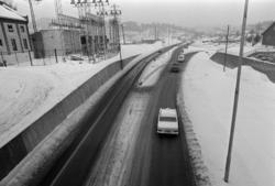 Store Ringvei ved Ryen. November 1970