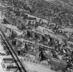 Ullevål sykehus. Flyfoto. Mars 1962