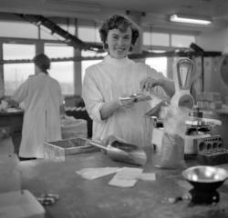 Ulvenveien 58. Medisinaldepot. Inger Storesund veier medisin