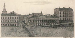 Youngstorget og Torggata. [papirkunst]