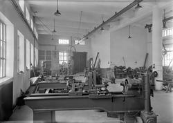 Interiør fra maskinverkstedet ved I. C. Piene & Søn i Buvika