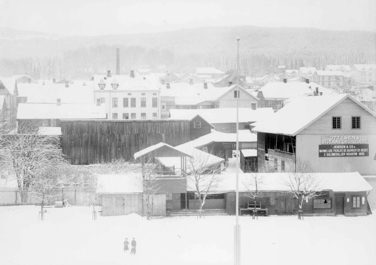 Repro: Lillehammer ovenfor Stortorget mot Storgata.