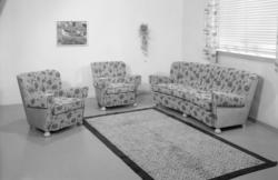3-seter og stolar med lause puter.