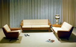 Salong. 3-seter, 2-seter og lenestol/ svingstol.