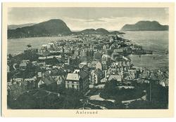 Ålesund, sett fra Aksla mot vest,