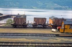 Thamshavnbanens kisvogner litra Ø nr. 90 og 100 på Thamshavn