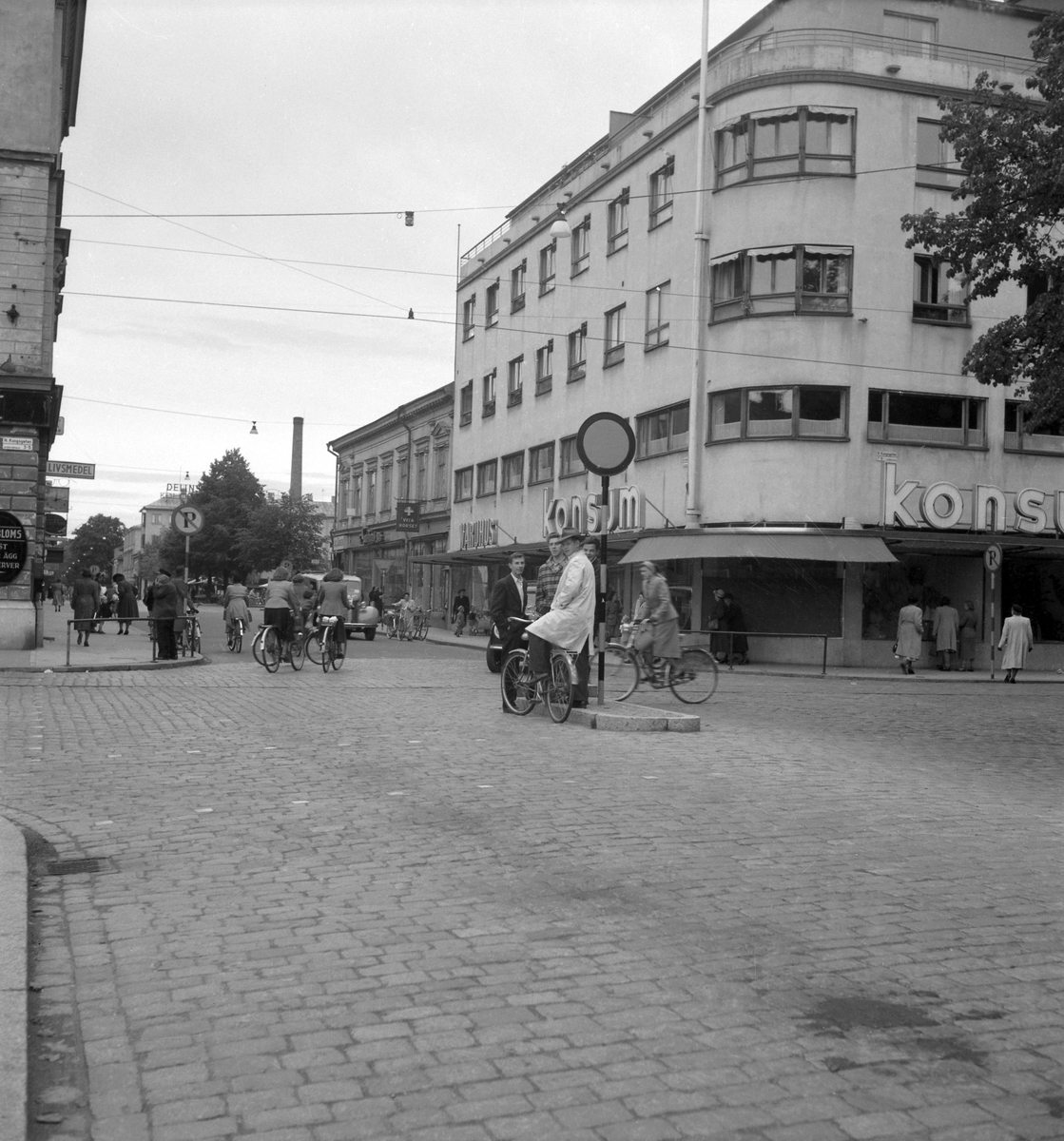 Korsningen Drottninggatan och Norra Kungsgatan.