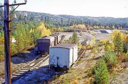 Grustaket på Kløftefoss med Norsk Jernbaneklubbs materiell