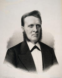 Portrett av Baard Madsen Haugland [Litografi]