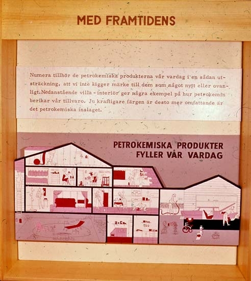 Information om kemisk industri Stenungsund.
Utställningar 1962 i Göteborg och Stenungsund.