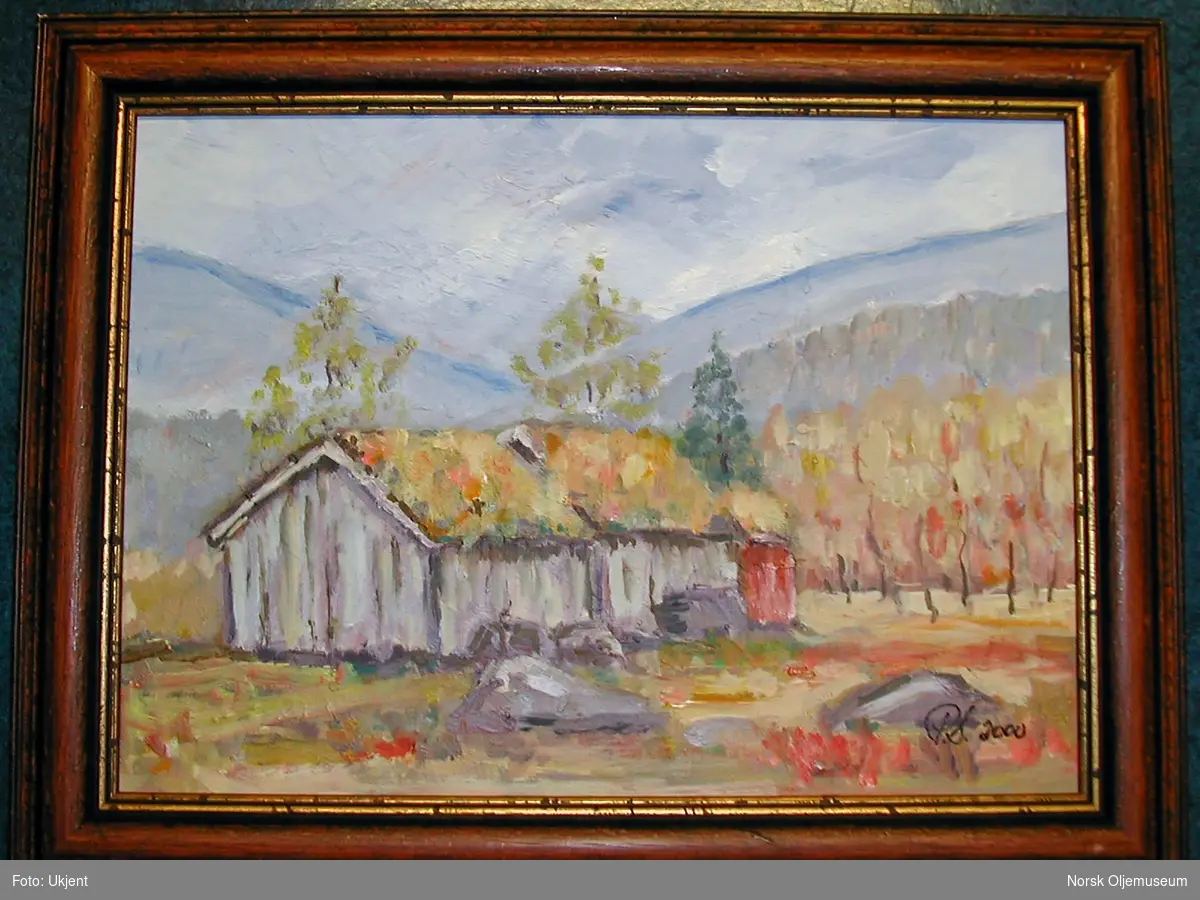 Maleri som ble tilbudt på en auksjon som ble holdt på Draugen i november 2001.