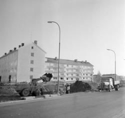 Ringveien ved Økern - Teisen. Desember 1960