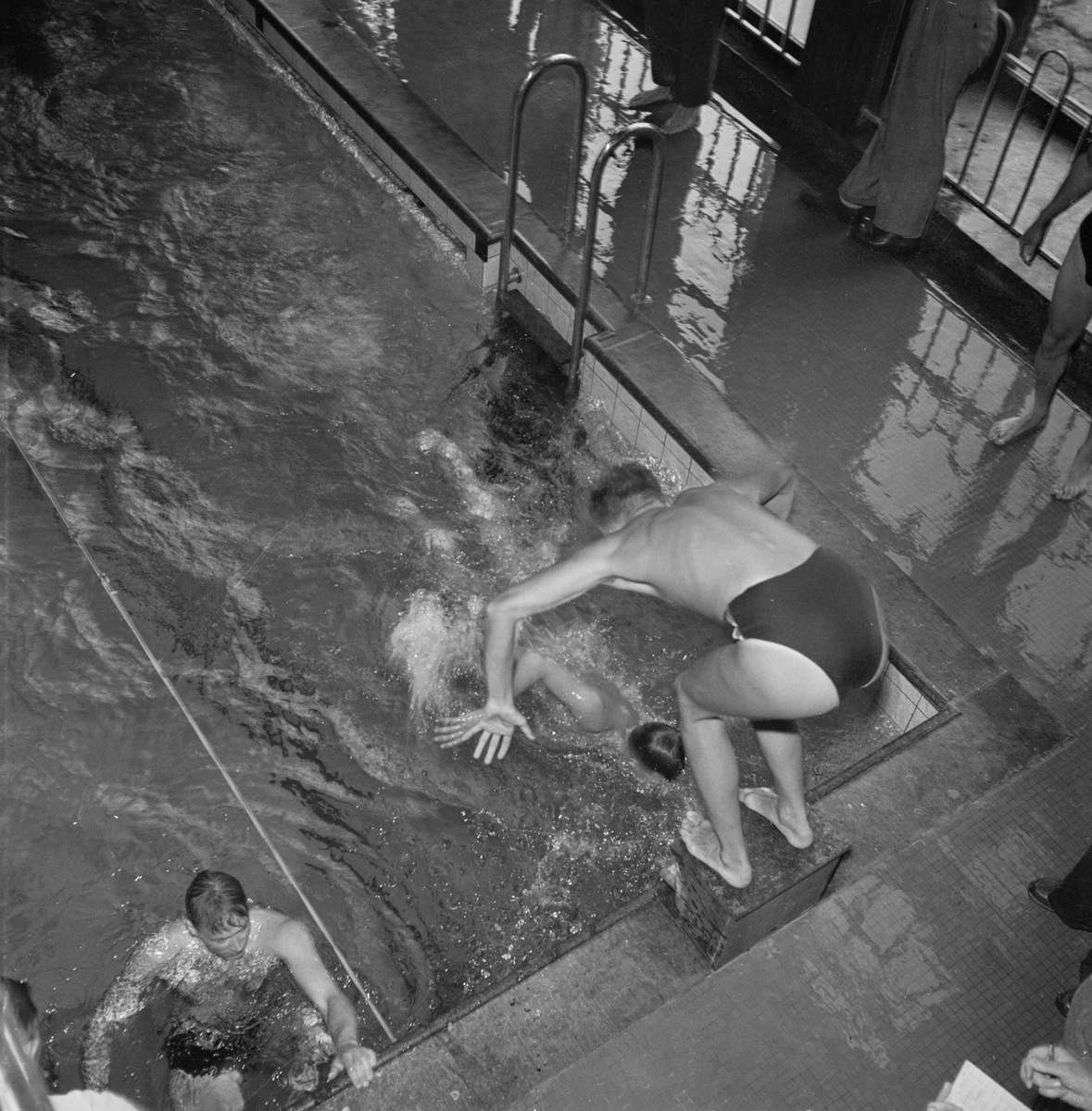 Simning, Uppsala 1953