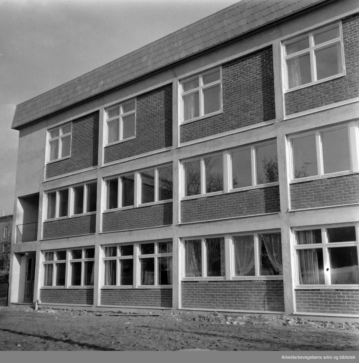 Husmorhuset i Fagerborggt. 14. Oktober 1958