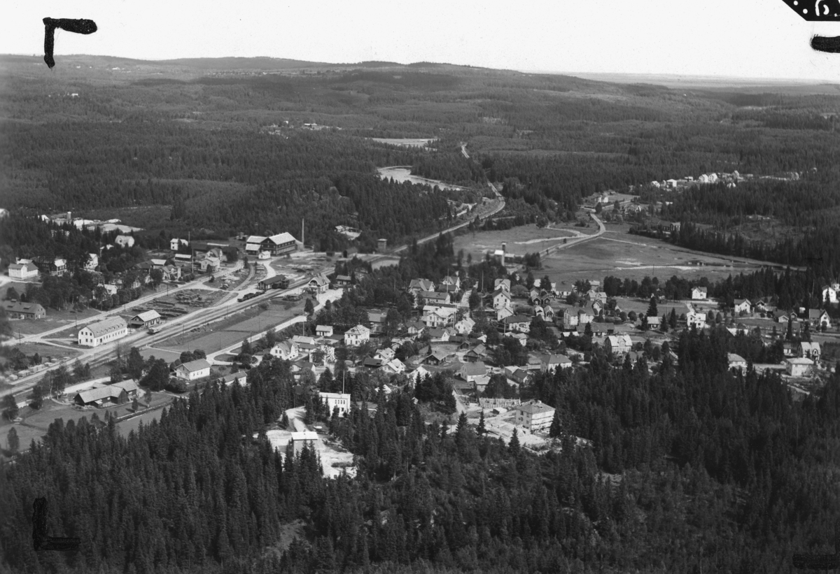 Flygfoto över Gnosjö i Jönköpings län. Nr G. 1981